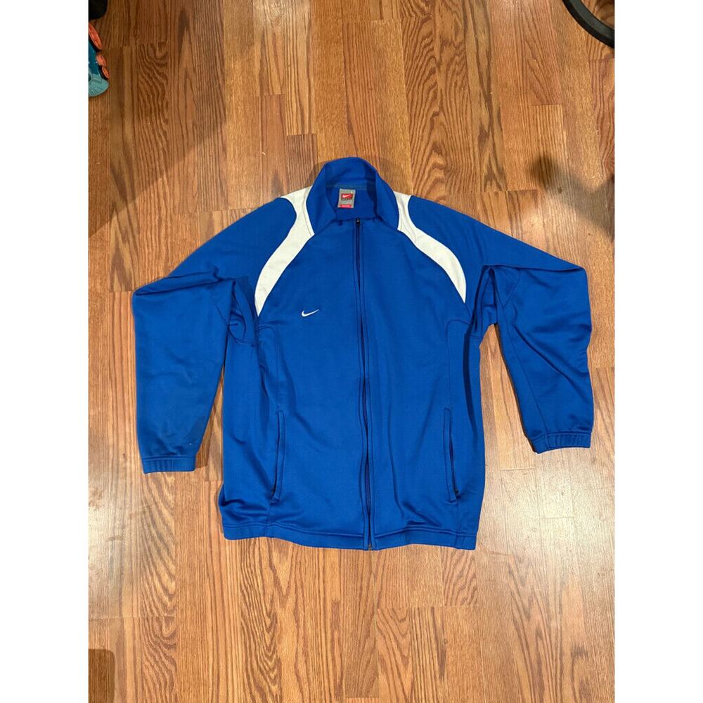 Vintage Blue Nike Track Jacket Size Large